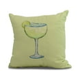 thumbnail image 1 of Simply Daisy, 20 x 20 inch, Margarita Plain Geometric Print Pillow, Light Green, 1 of 2