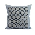 thumbnail image 1 of Simply Daisy, 20 x 20 inch, Nautical Geo Square, Geometric Print Pillow, Blue, 1 of 2