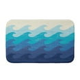 thumbnail image 1 of Simply Daisy 24" x 17" Plush Microfiber Blue Deep Sea Bath Mat, 1 of 3