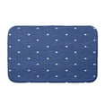 thumbnail image 1 of Simply Daisy 24" x 17" Plush Microfiber Blue Dorothy Dot Bath Mat, 1 of 3