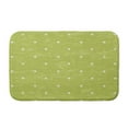 thumbnail image 1 of Simply Daisy 24" x 17" Plush Microfiber Green Dorothy Dot Bath Mat, 1 of 3