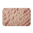 thumbnail image 1 of Simply Daisy 24" x 17" Plush Microfiber Orange Shibori Stripe Bath Mat, 1 of 3