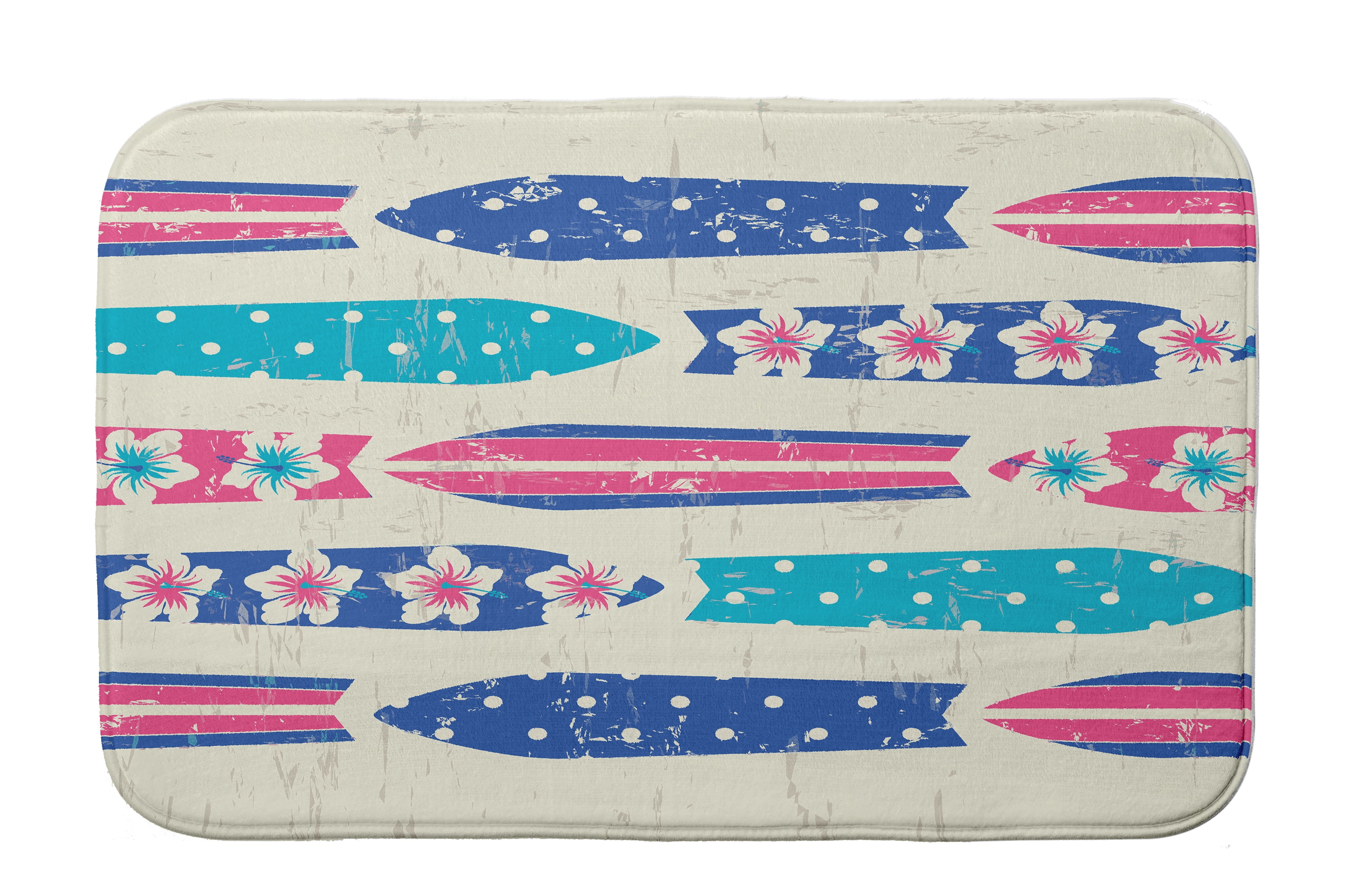 Simply Daisy 24" x 17" Plush Microfiber Pink Dean Bath Mat