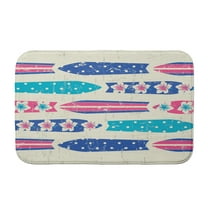 Simply Daisy 24" x 17" Plush Microfiber Pink Dean Bath Mat