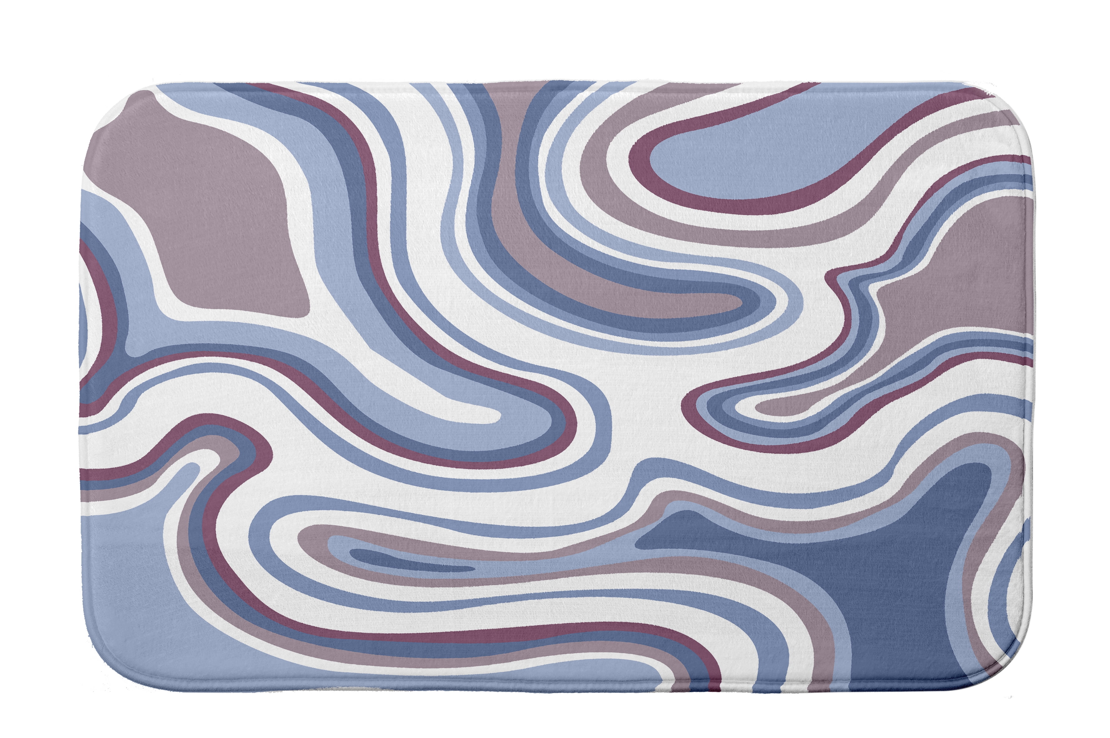 Simply Daisy 24" x 17" Plush Microfiber Purple Agate Bath Mat