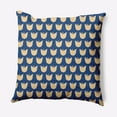 thumbnail image 1 of Simply Daisy 26 in x 26 in Scandinavian Dark Cobalt Blue Polyester Throw Pillow, 1 of 3