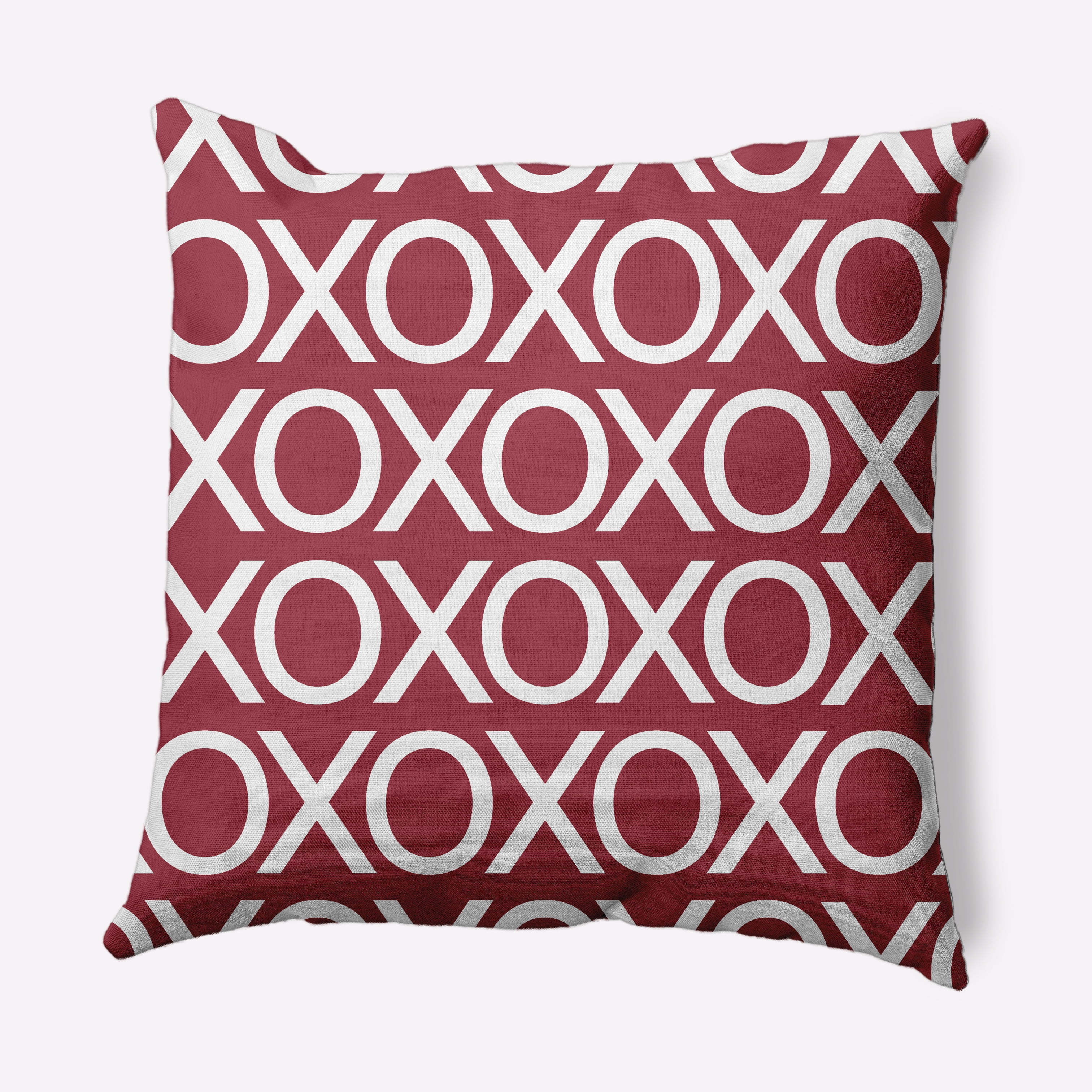 Simply Daisy 26 inch Hugs and Kisses Valentines Decorative Throw Pillow