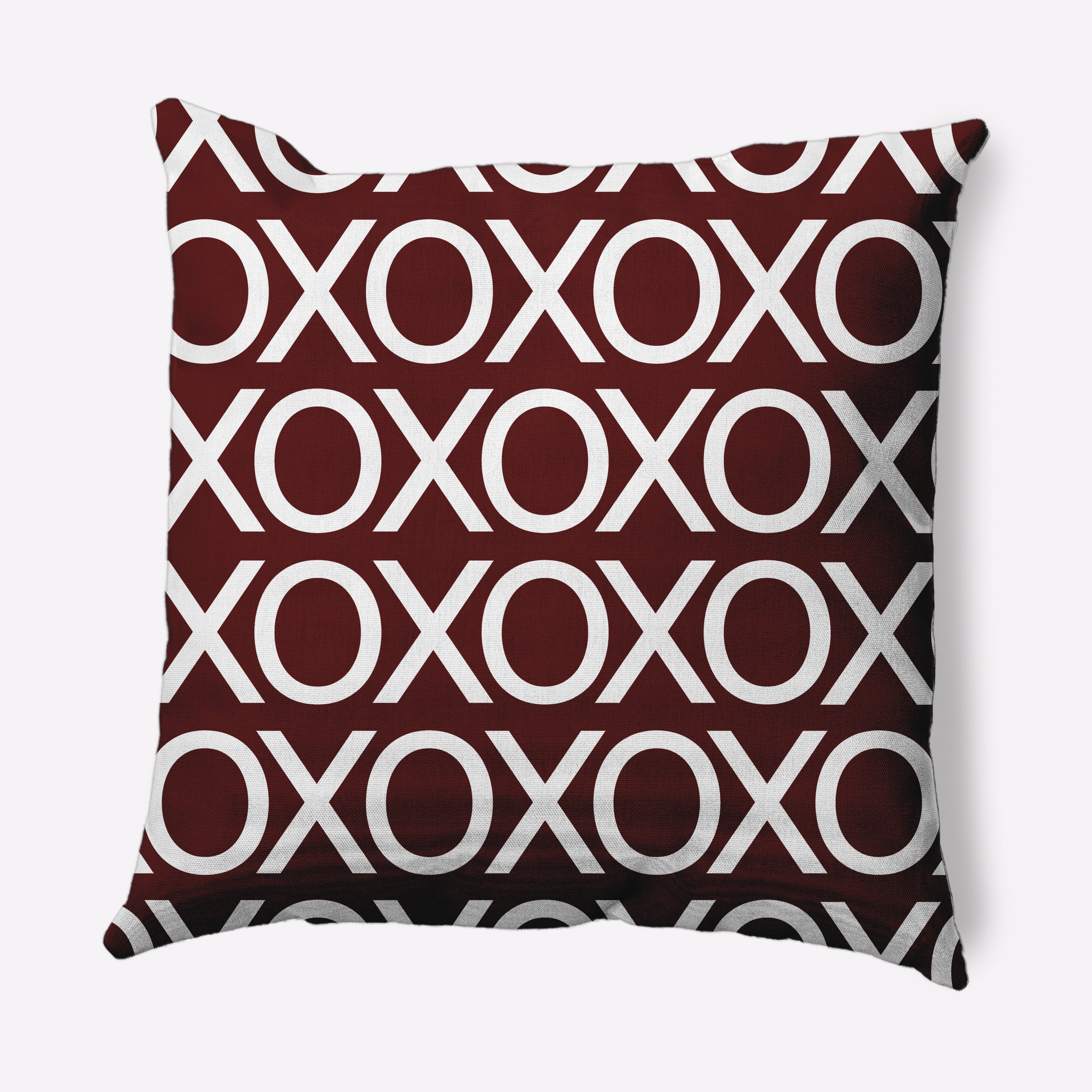 Simply Daisy 26 inch Hugs and Kisses Valentines Decorative Throw Pillow