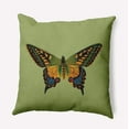 thumbnail image 1 of Simply Daisy 26-inch Square Colorful Swallowtail Polyester Throw Pillow, Apple Green Qty 1, 1 of 4