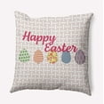thumbnail image 1 of Simply Daisy 26-inch Square Happy Easter Polyester Indoor Pillow, Shell Pink Qty 1, 1 of 4