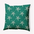 thumbnail image 1 of Simply Daisy 26-inch Square Starfish Polyester Indoor Pillow, Kelly Green Qty 1, 1 of 4