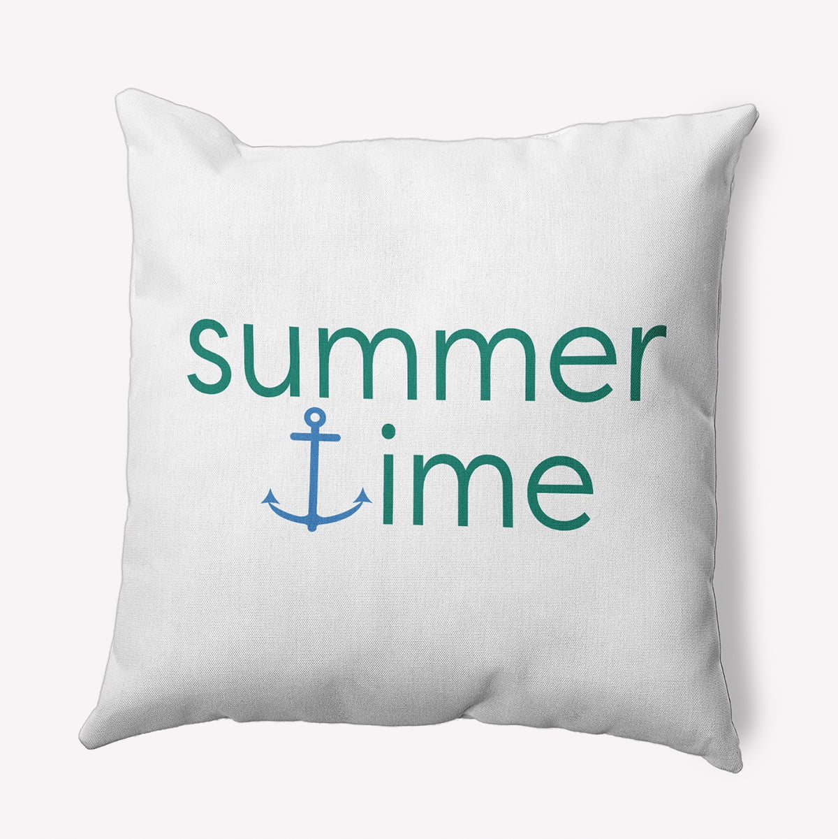 Simply Daisy 26-inch Square Summer Time Anchored Polyester Throw Pillow, Kelly Green Qty 1