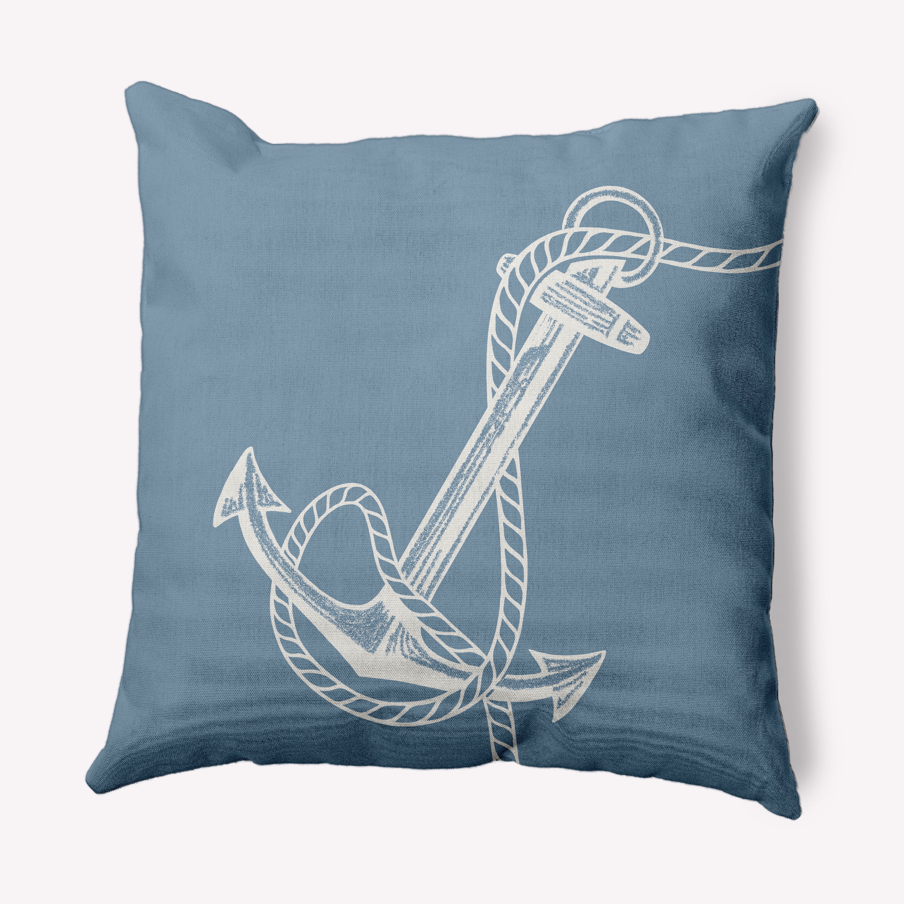 Simply Daisy 26" x 26" Anchored Nautical Decorative Indoor Pillow