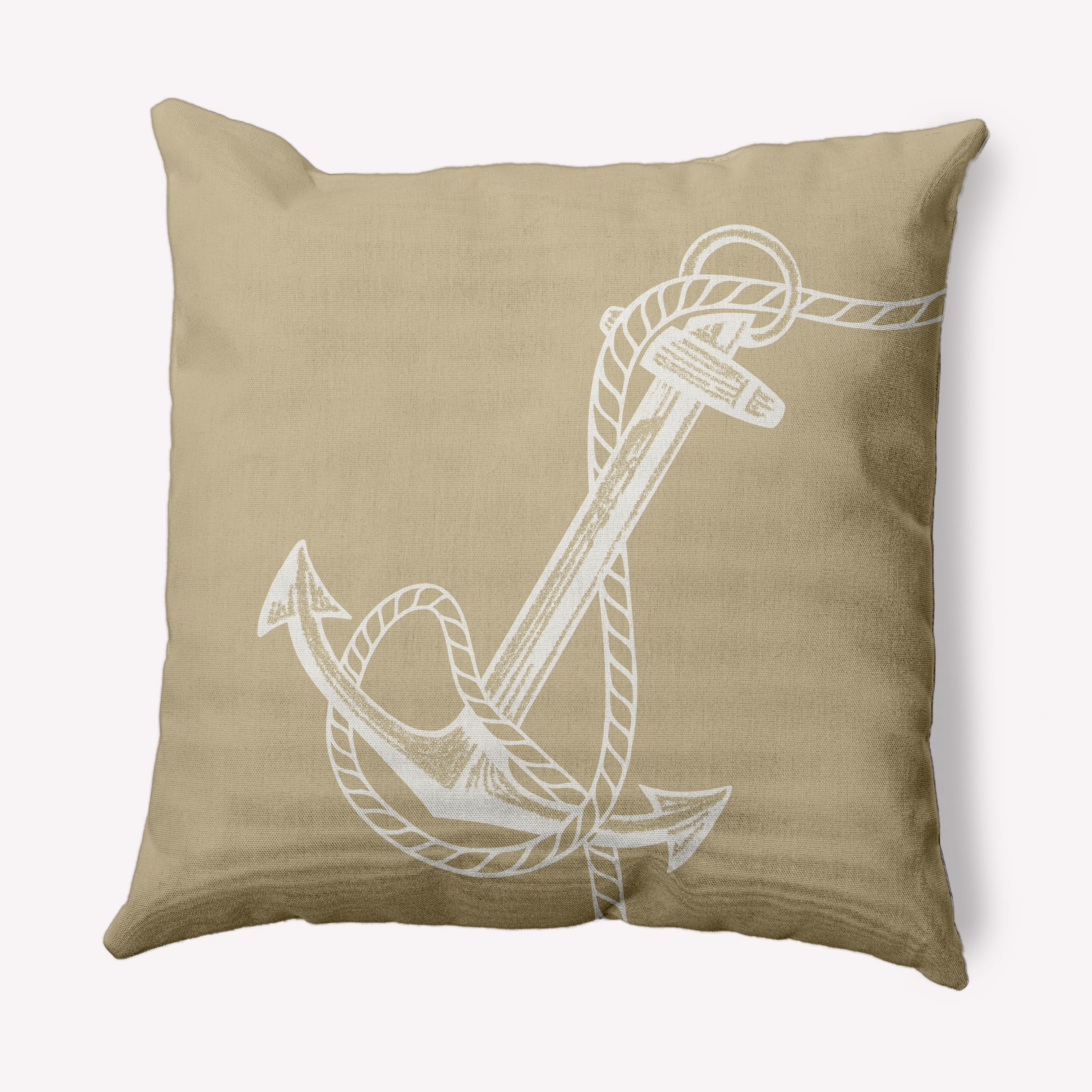 Simply Daisy 26" x 26" Anchored Nautical Decorative Indoor Pillow