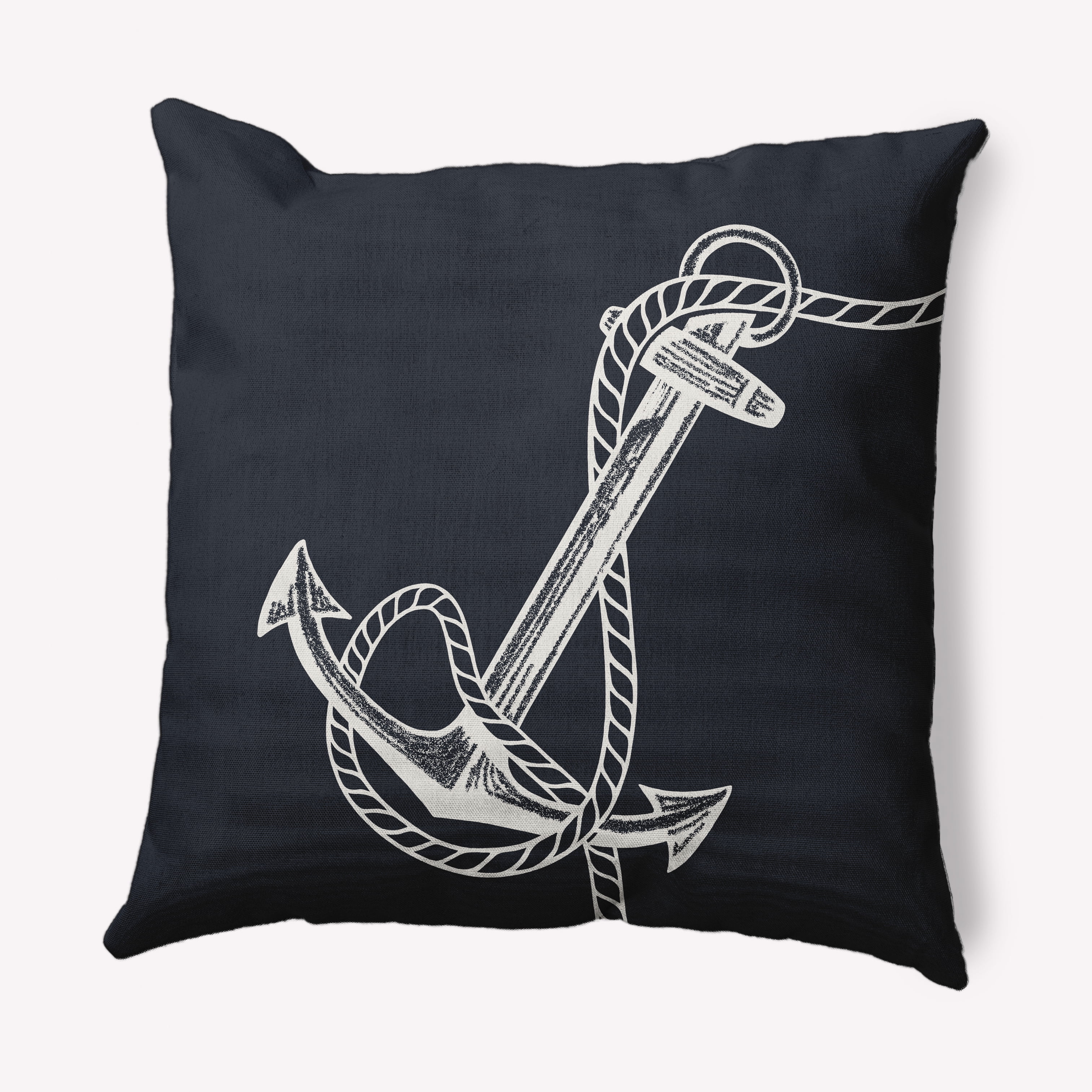 Simply Daisy 26" x 26" Anchored Nautical Decorative Indoor Pillow