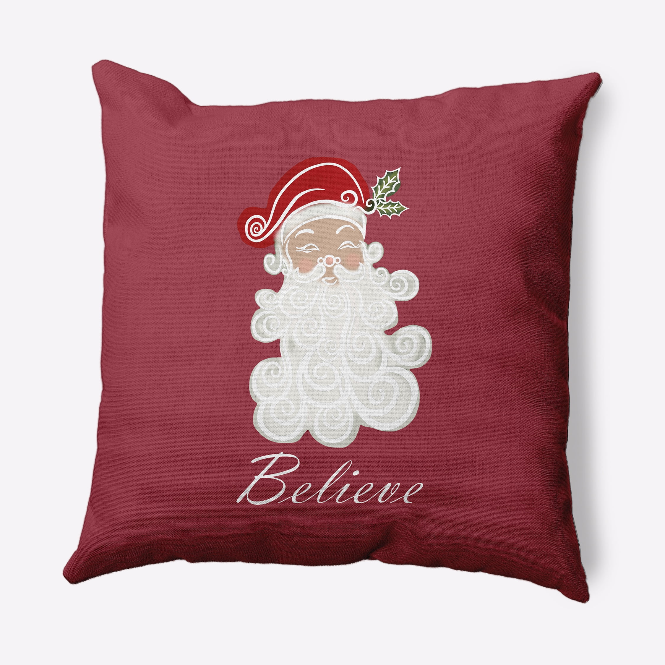Simply Daisy 26" x 26" Believe in Santa Decorative Throw Pillow