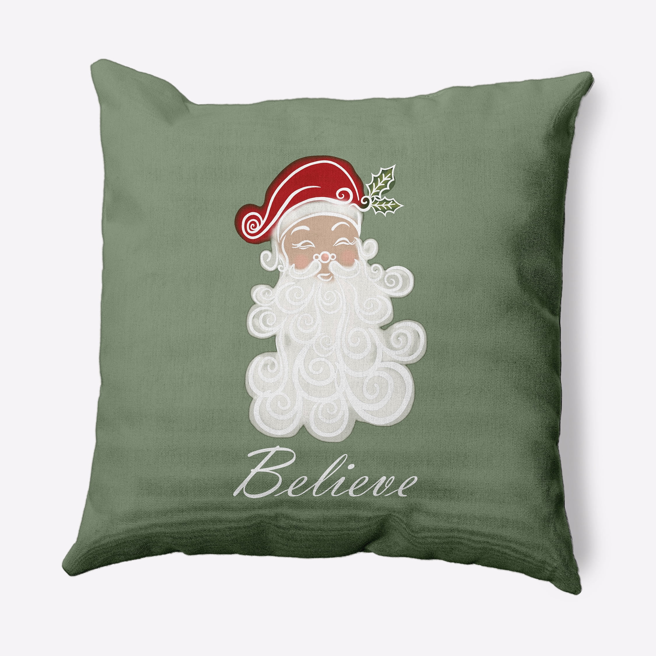Simply Daisy 26" x 26" Believe in Santa Decorative Throw Pillow