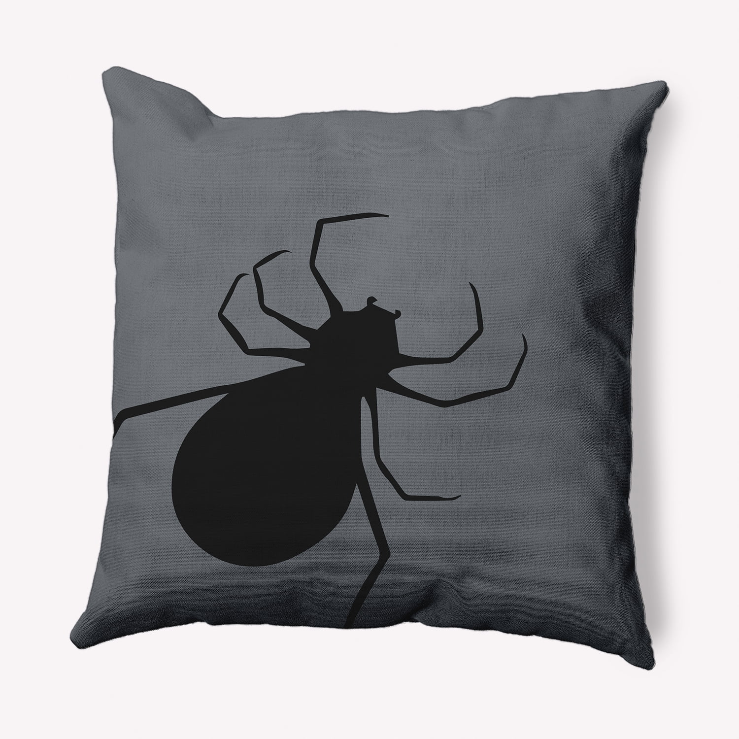 Simply Daisy 26" x 26" Big Spider Decorative Throw Pillow, Steel Gray
