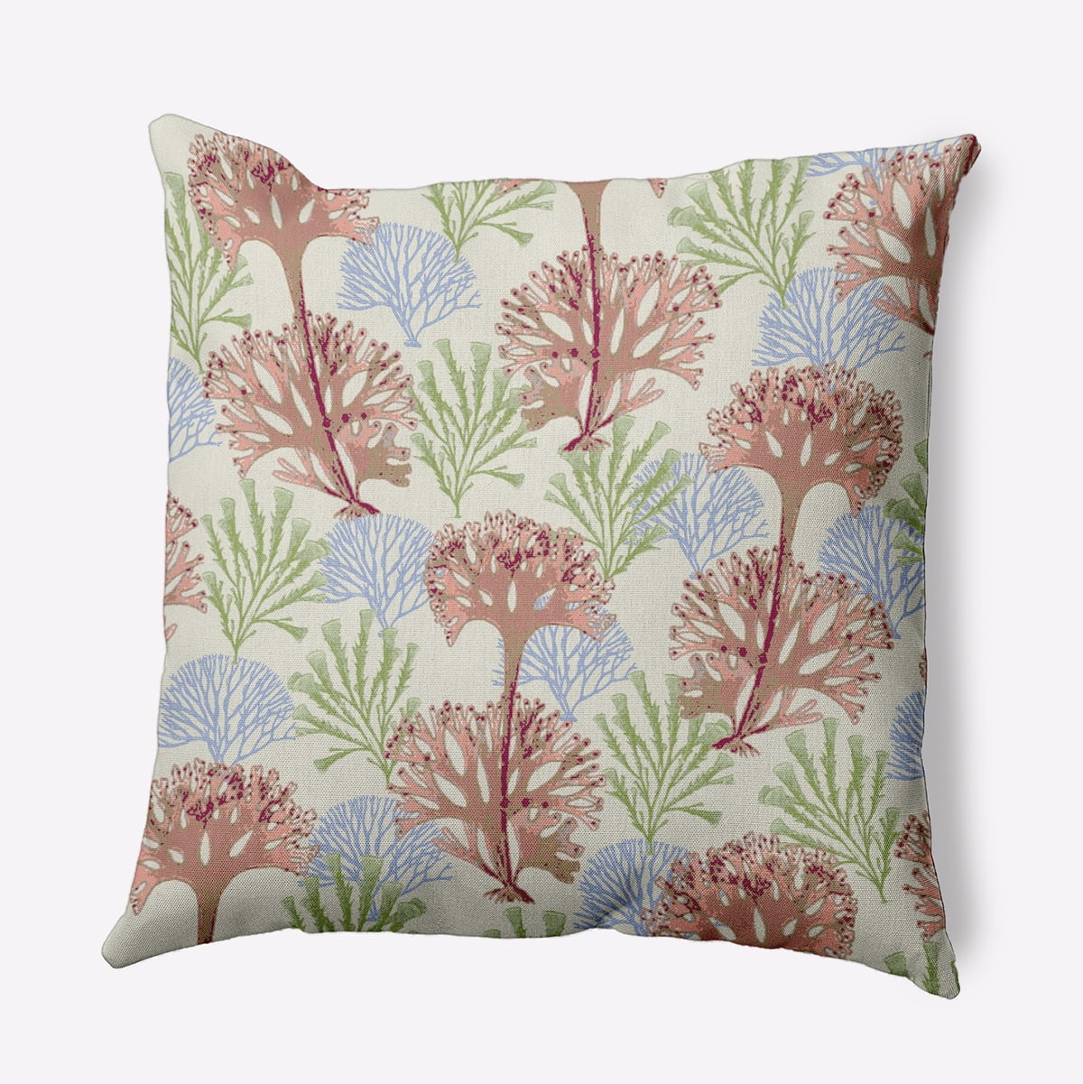 Simply Daisy 26" x 26" Blooms and Branches Decorative Throw Pillow, Soft Coral (1 count)