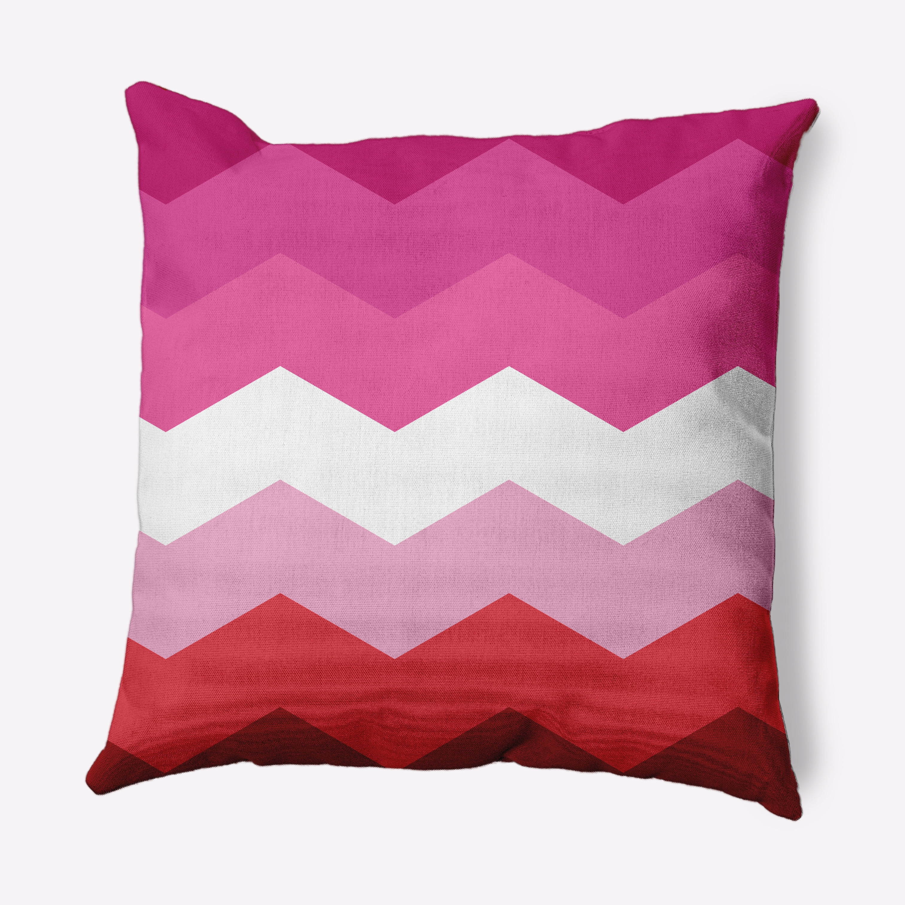 Simply Daisy 26" x 26" Contemporary Chevron Pride Day Polyester Throw Pillow