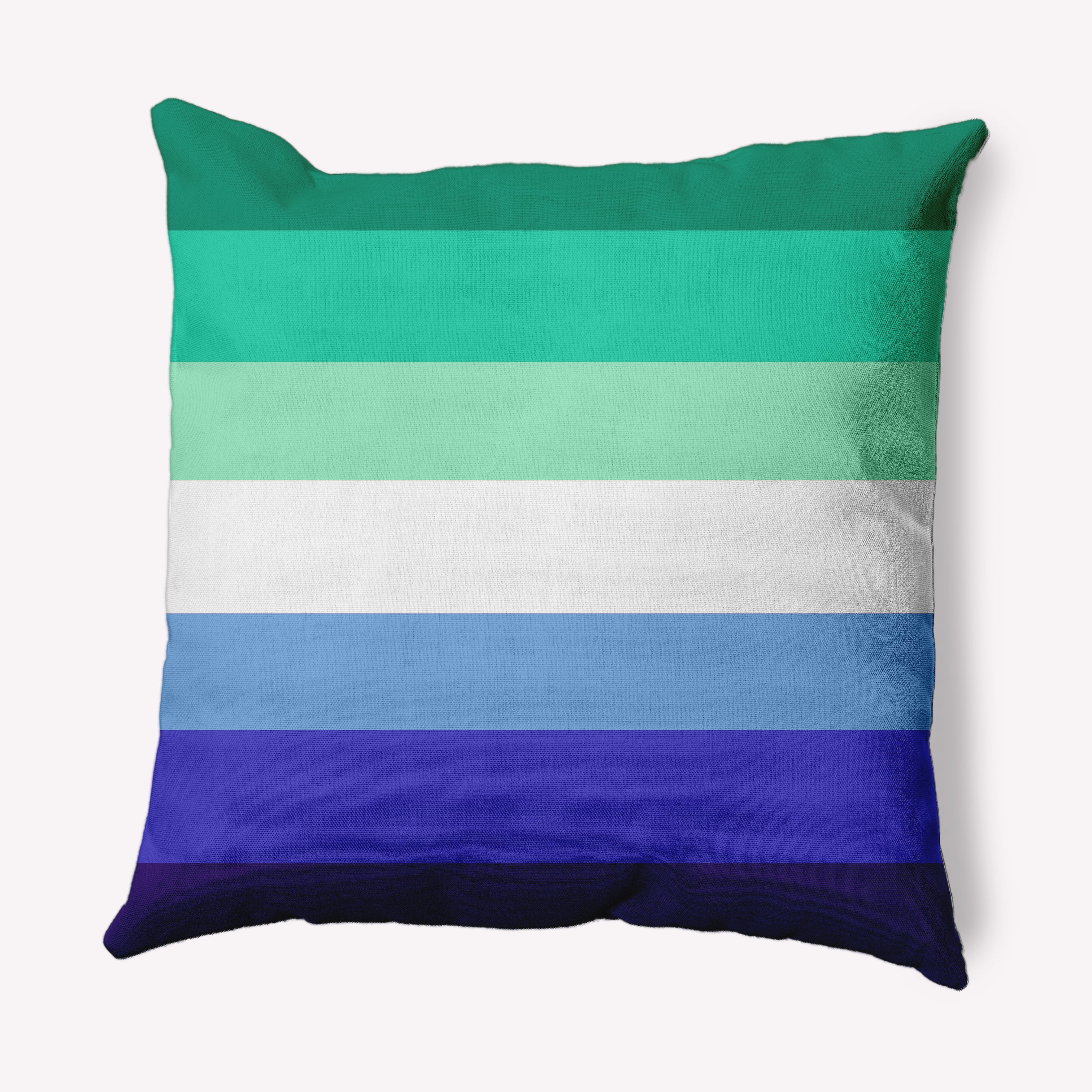 Simply Daisy 26" x 26" Contemporary Stripes Pride Day Polyester Throw Pillow