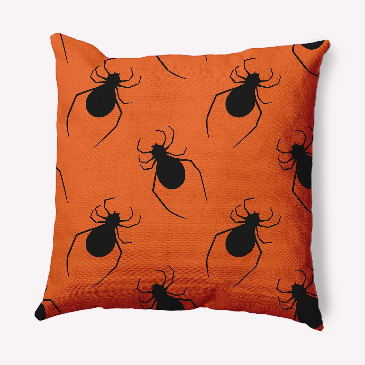 Simply Daisy 26" x 26" Crawling Spiders Decorative Throw Pillow, Dusty Orange