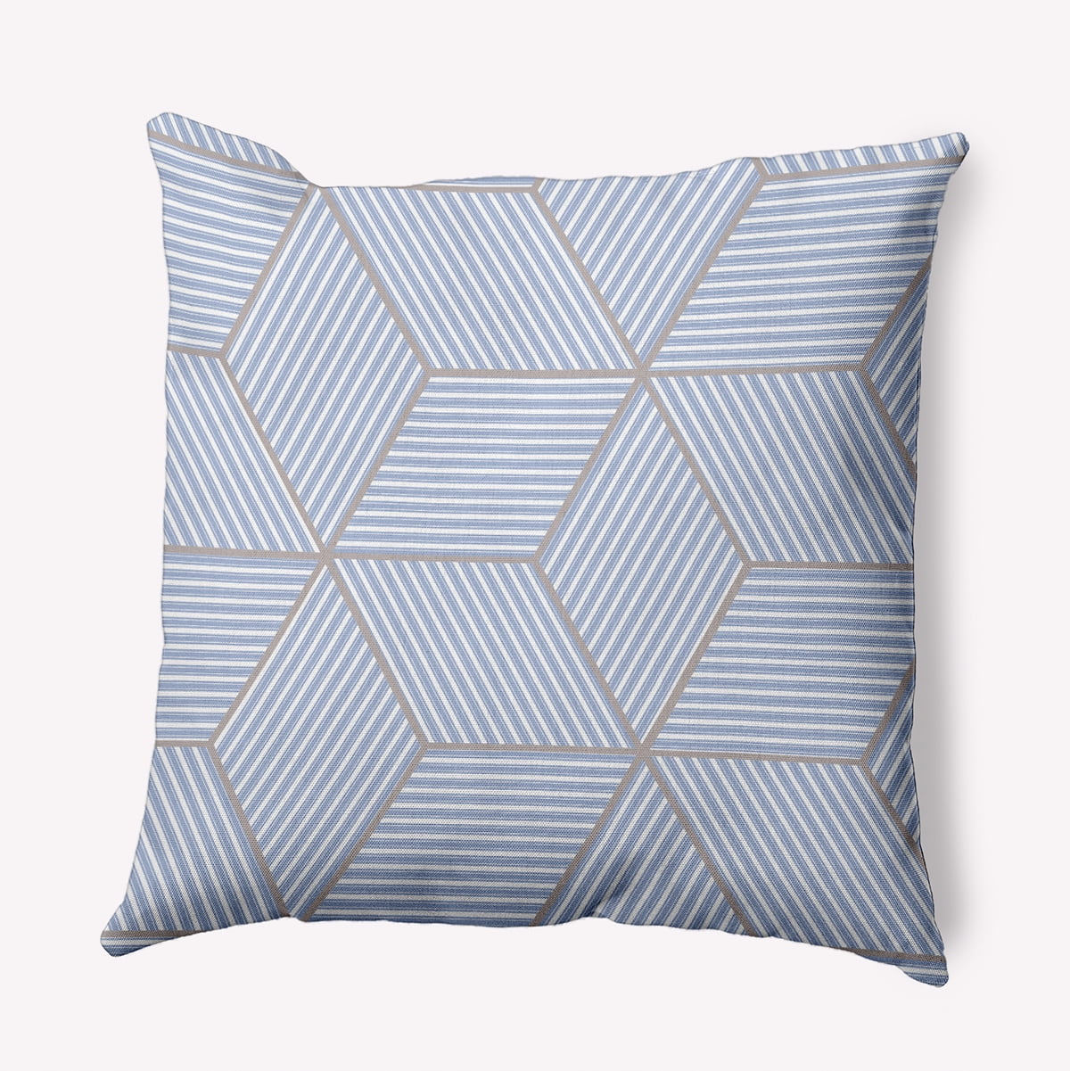 Simply Daisy 26" x 26" Cube Stack Decorative Throw Pillow, Peri (1 count)