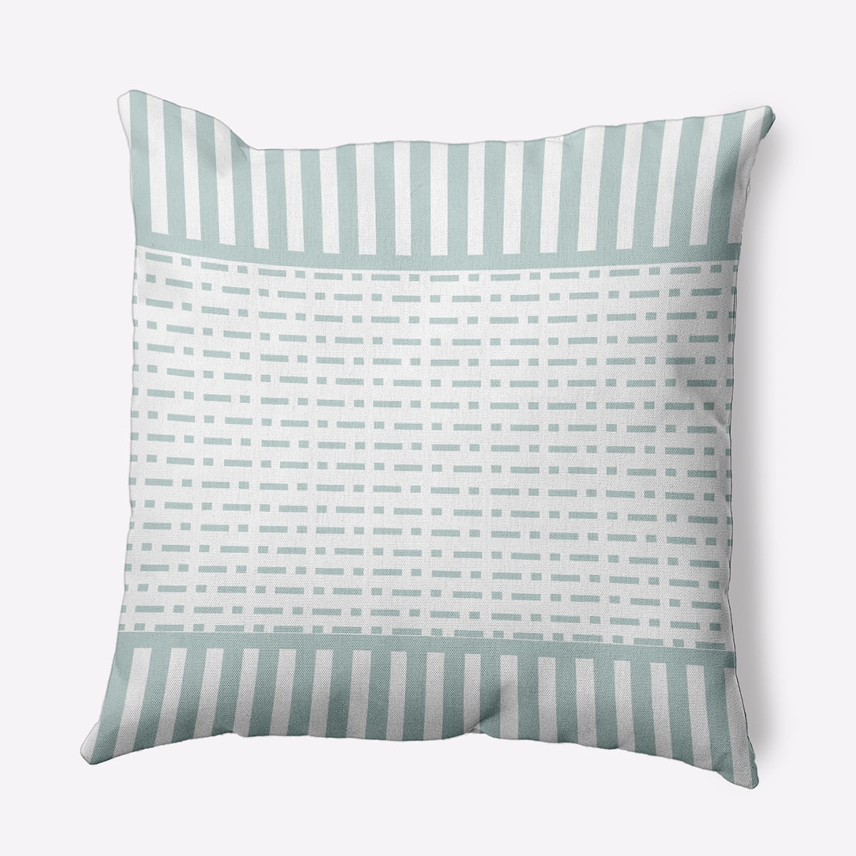 Simply Daisy 26" x 26" Dots and Dashes Decorative Throw Pillow, Aqua (1 count)