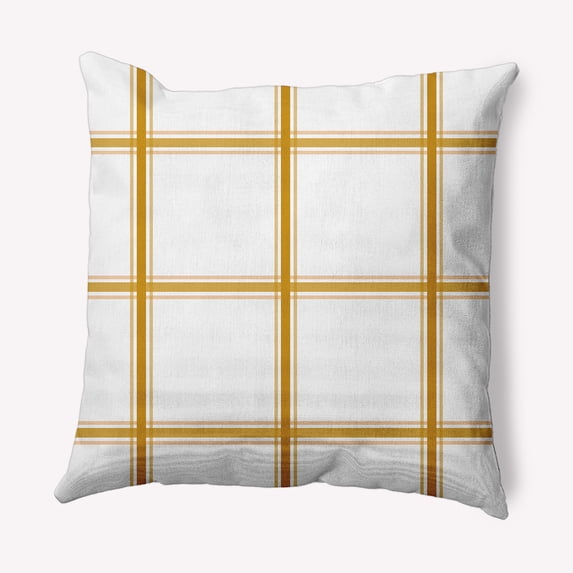 Simply Daisy 26" x 26" Geometric Decorative Throw Pillow, Autumn Gold
