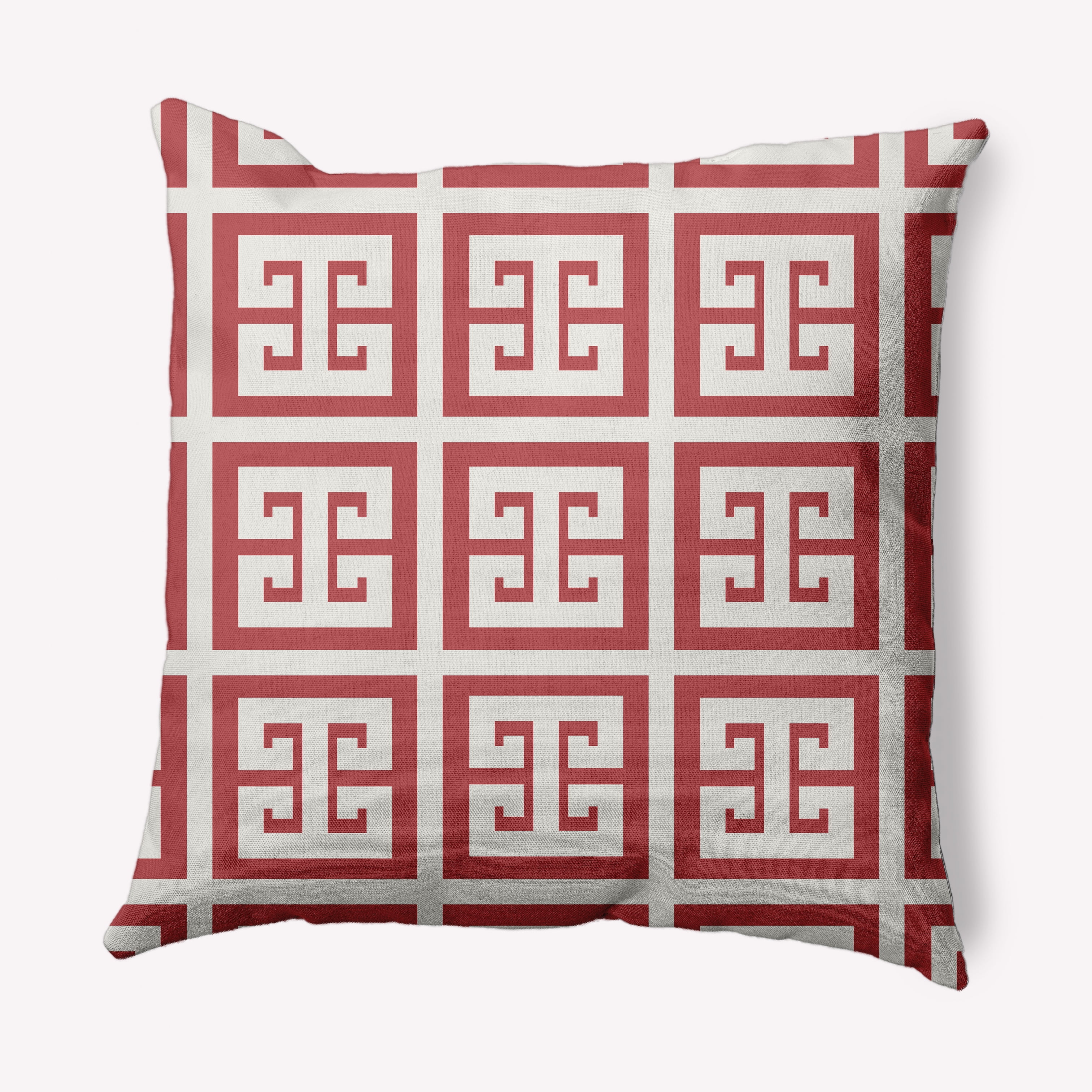 Simply Daisy 26" x 26" Greek Key Patterned Nautical Decorative Indoor Pillow