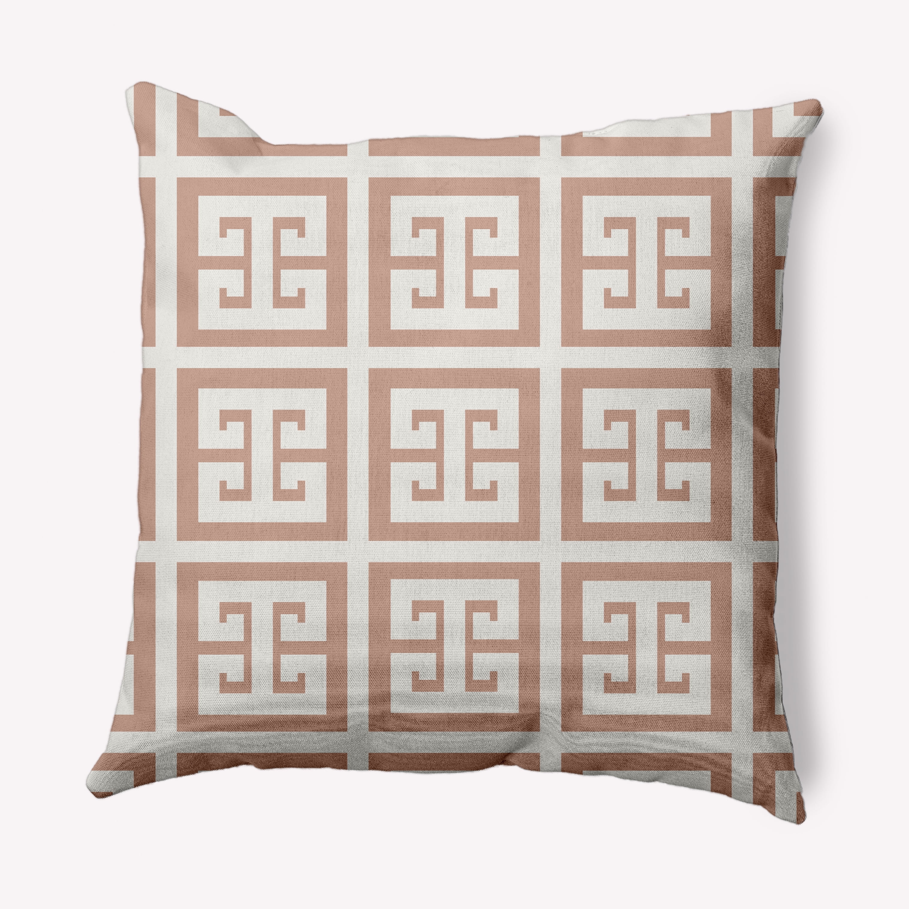Simply Daisy 26" x 26" Greek Key Patterned Nautical Decorative Indoor Pillow
