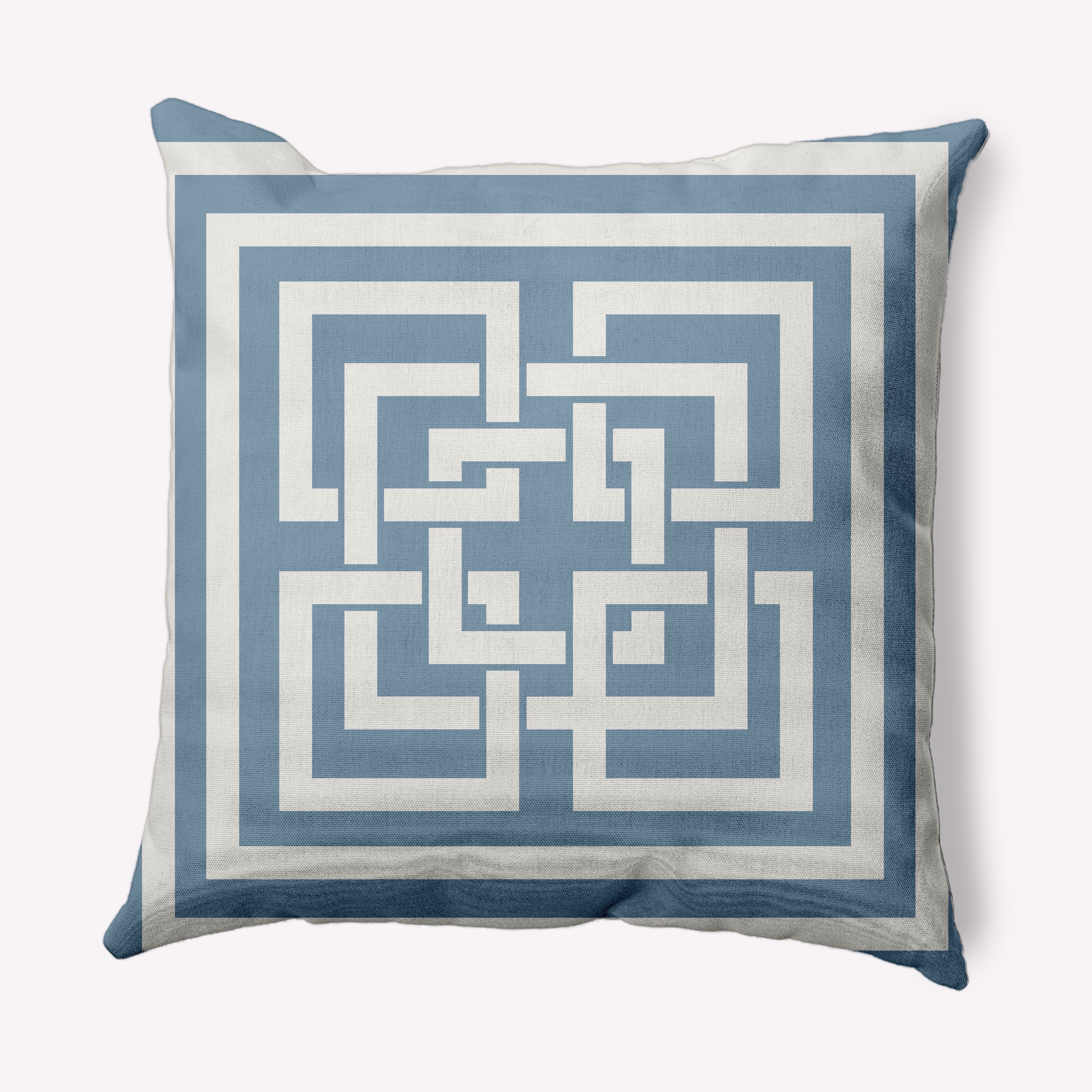 Simply Daisy 26" x 26" Greek New Key Nautical Decorative Indoor Pillow