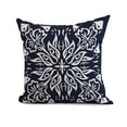 thumbnail image 1 of Simply Daisy, 26 x 26 Inch, Cuban Tile 3, Geometric Print Pillow, Navy Blue, 1 of 2