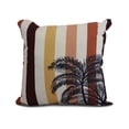 thumbnail image 1 of Simply Daisy, 26 x 26 Inch, Thin Stripe Palm, Stripe Print Pillow, Gold, 1 of 2
