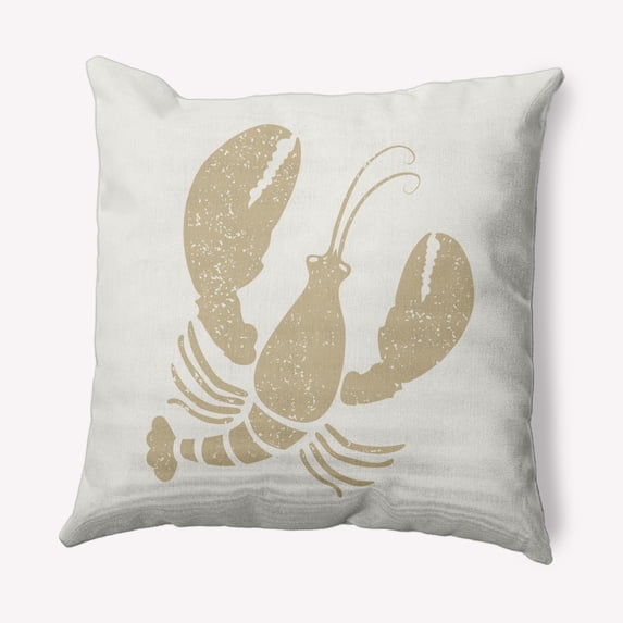 Simply Daisy 26" x 26" Lobster Nautical Decorative Indoor Pillow