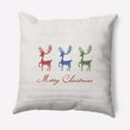 thumbnail image 1 of Simply Daisy 26" x 26" Merry Christmas Reindeer Decorative Throw Pillow, 1 of 2