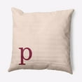 thumbnail image 1 of Simply Daisy 26" x 26" Modern Monogram Decorative Throw Pillow, Cranberry, 1 of 3
