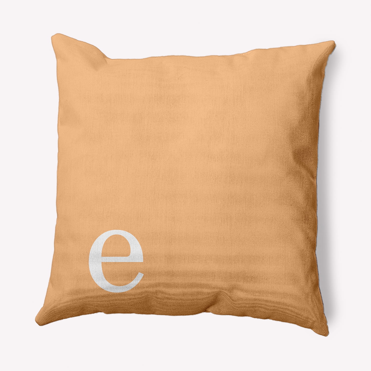 Simply Daisy 26" x 26" Modern Monogram Decorative Throw Pillow, Pale Gold