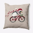 thumbnail image 1 of Simply Daisy 26" x 26" Pedaling Penguin Animal Decorative Throw Pillow, 1 of 2