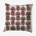 thumbnail image 1 of Simply Daisy 26" x 26" Pineapple Stripes Decorative Throw Pillow, Pomegranate, 1 of 4