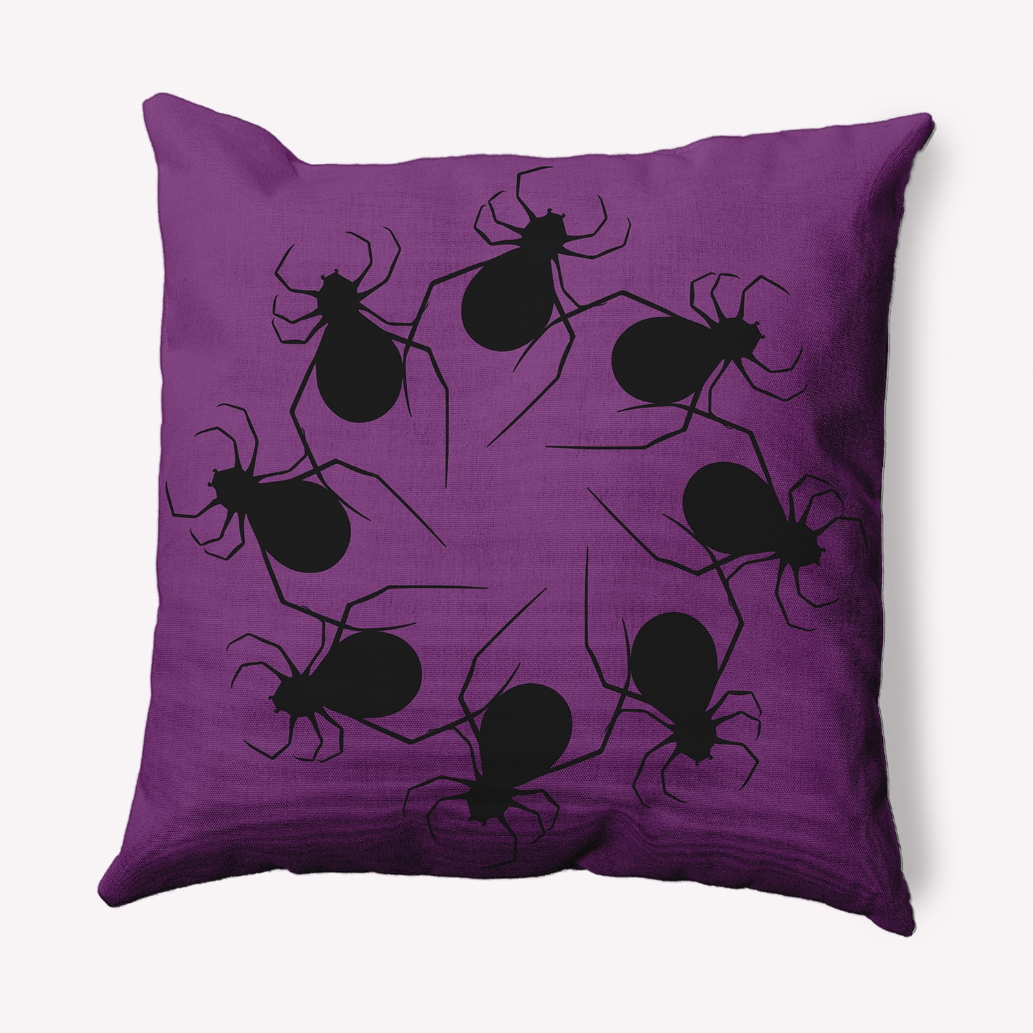 Simply Daisy 26" x 26" Spider Wreath Decorative Throw Pillow, Amethyst