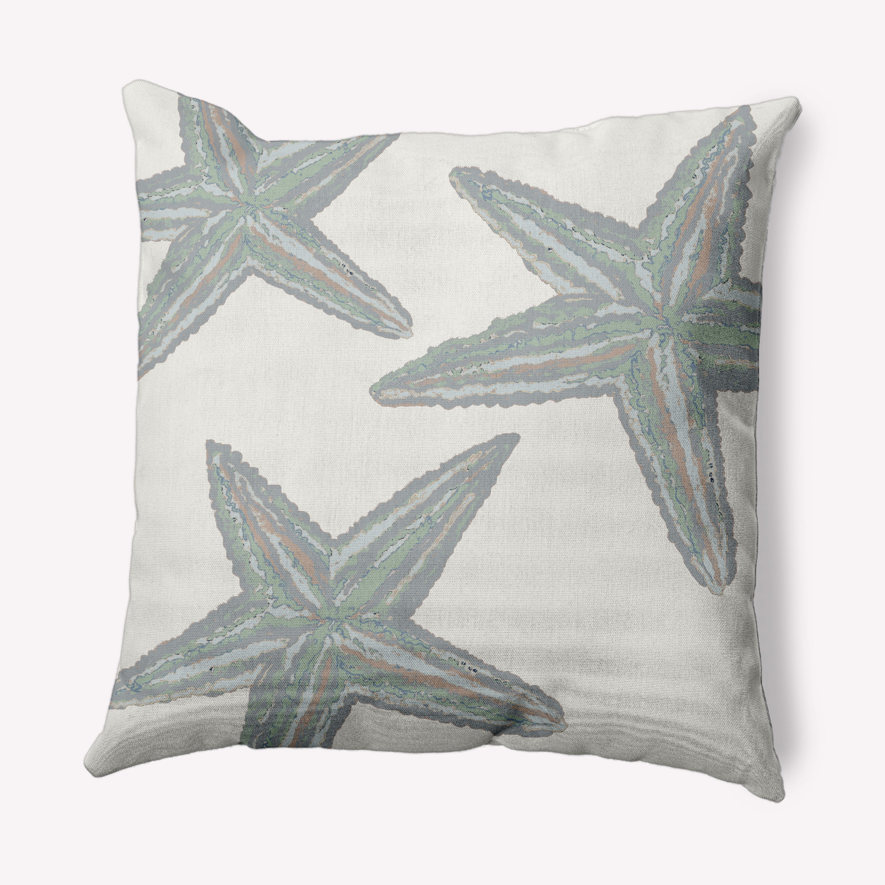 Simply Daisy 26" x 26" Starfish Constellation Nautical Decorative Indoor Pillow