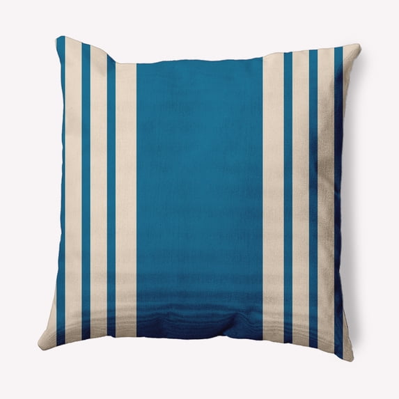 Simply Daisy 26" x 26" Stripe Decorative Throw Pillow, Autumn Blue