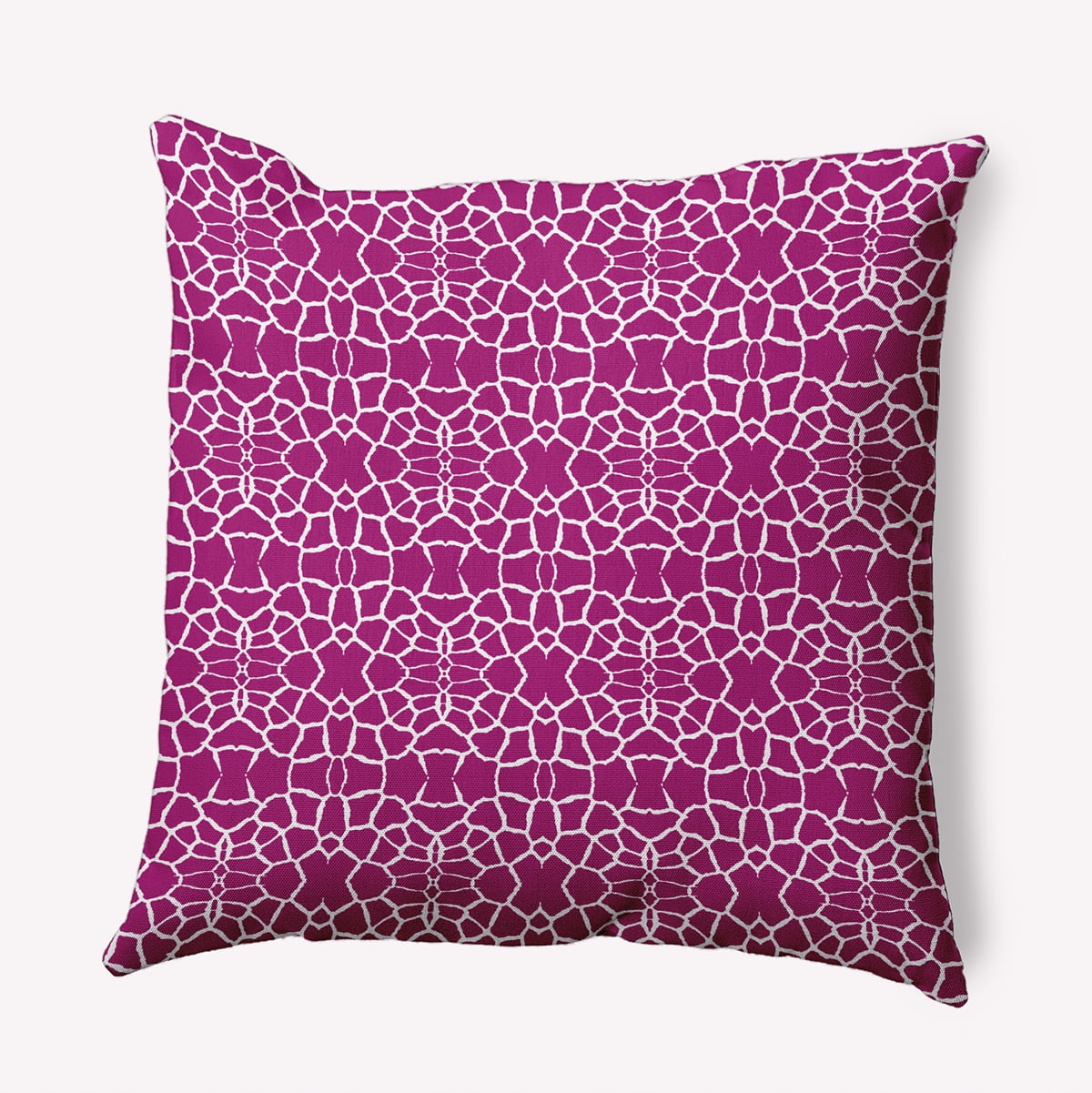 Simply Daisy 26" x 26" Tiny Giraffe Pattern Decorative Throw Pillow, Bright Pink (1 count)