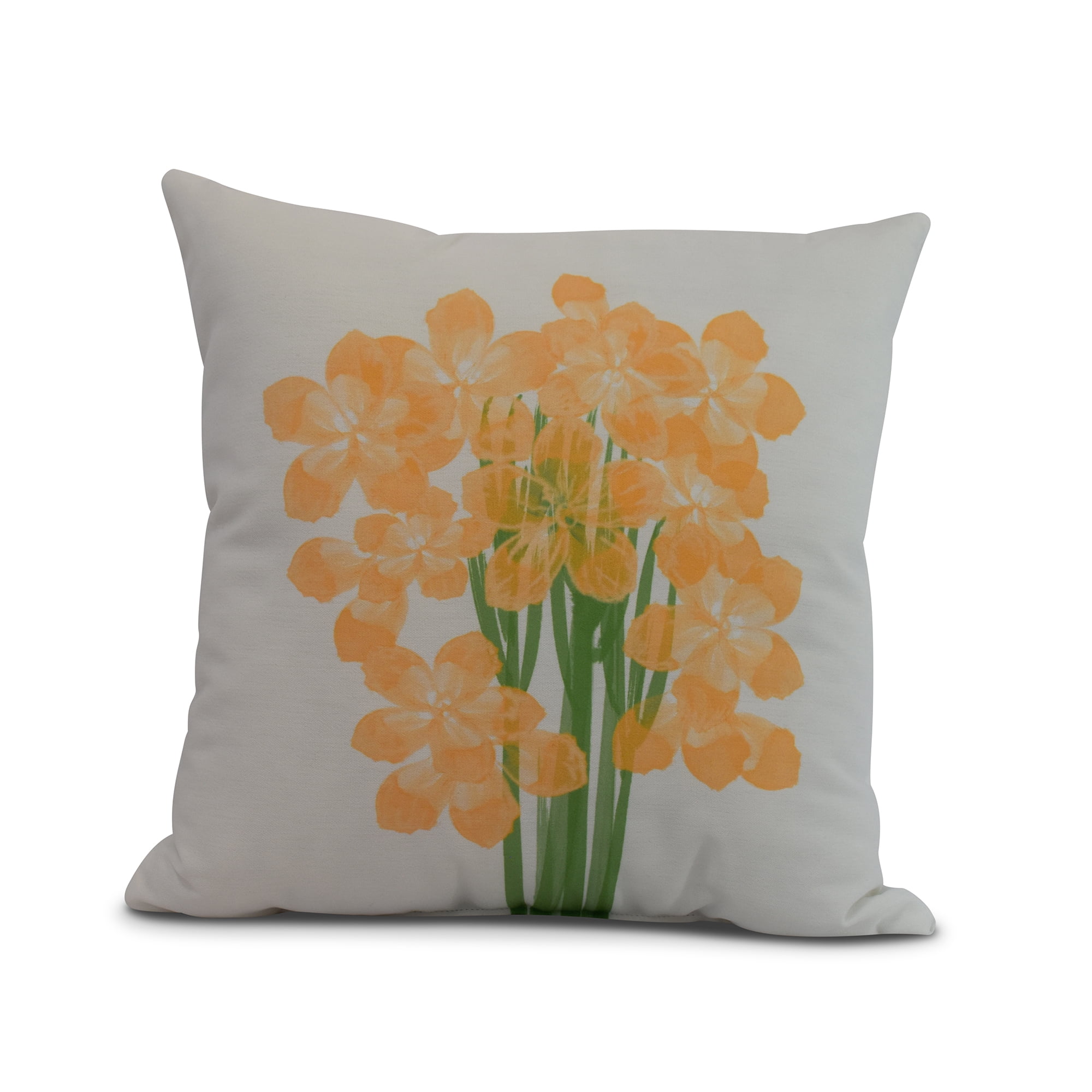 Simply Daisy, 26 x 26 inch, Florpalida, Floral Print Pillow, Yellow
