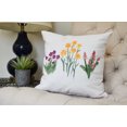 thumbnail image 1 of Simply Daisy, 26 x 26 inch,Flower Trio Decorative Pillow,Purple, 1 of 2
