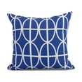 thumbnail image 1 of Simply Daisy, 26 x 26 inch, Ovals and Stripes Geometric Print Pillow, Royal Blue, 1 of 2