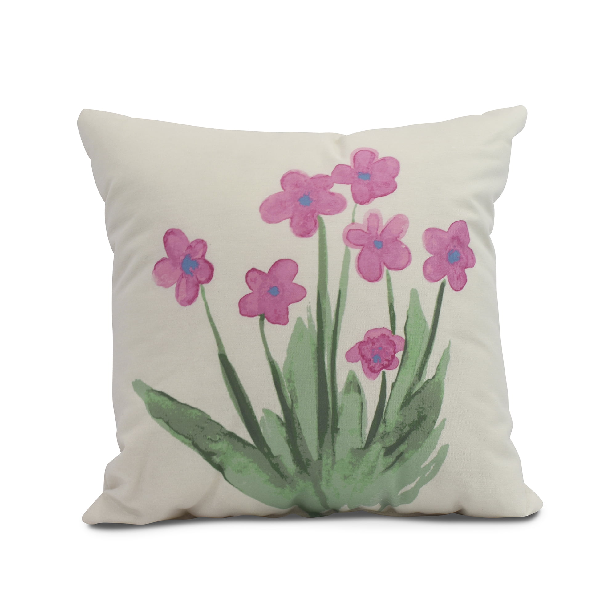 Simply Daisy, 26 x 26 inch,Pretty Little Flower Decorative Pillow,Pink