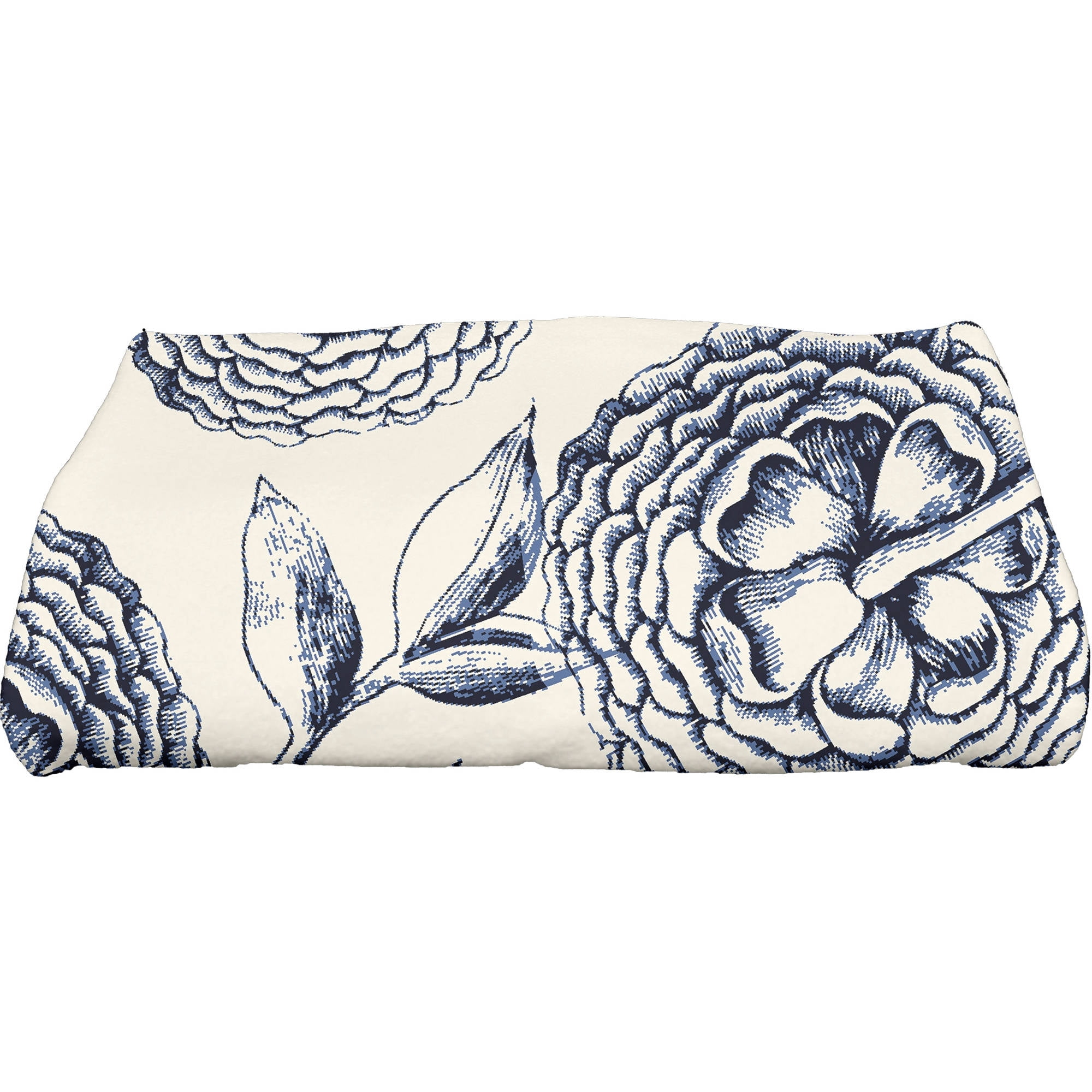 Simply Daisy 28" x 58" Antique Flowers Floral Print Bath Towel