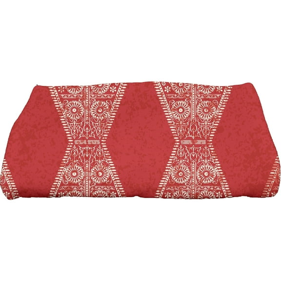 Simply Daisy 28" x 58" Pyramid Stripe Geometric Print Bath Towel